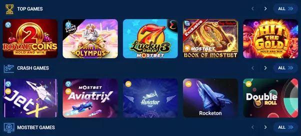 Mostbet Casino Games