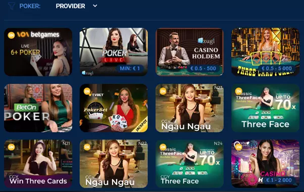 MostBet poker